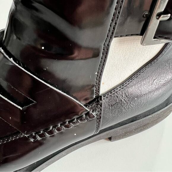 FR x FP Free People Vegan Patent Leather Boots - Picture 10 of 11